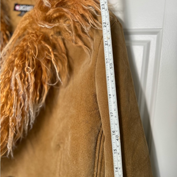 XOXO Tan Faux Fur Collar Jacket Women's XL - Picture 6 of 12
